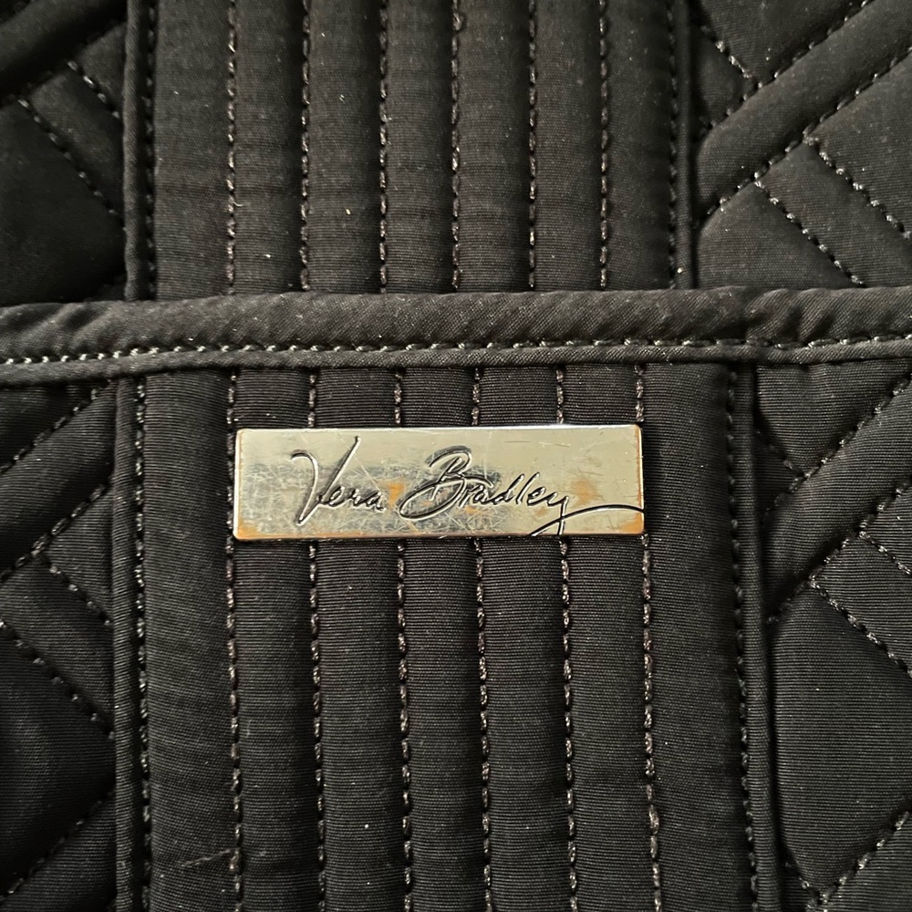 Vera Bradley Stroll Around Baby Backpack Diaper Bag Black Quilted + Changing Pad - Picture 10 of 10